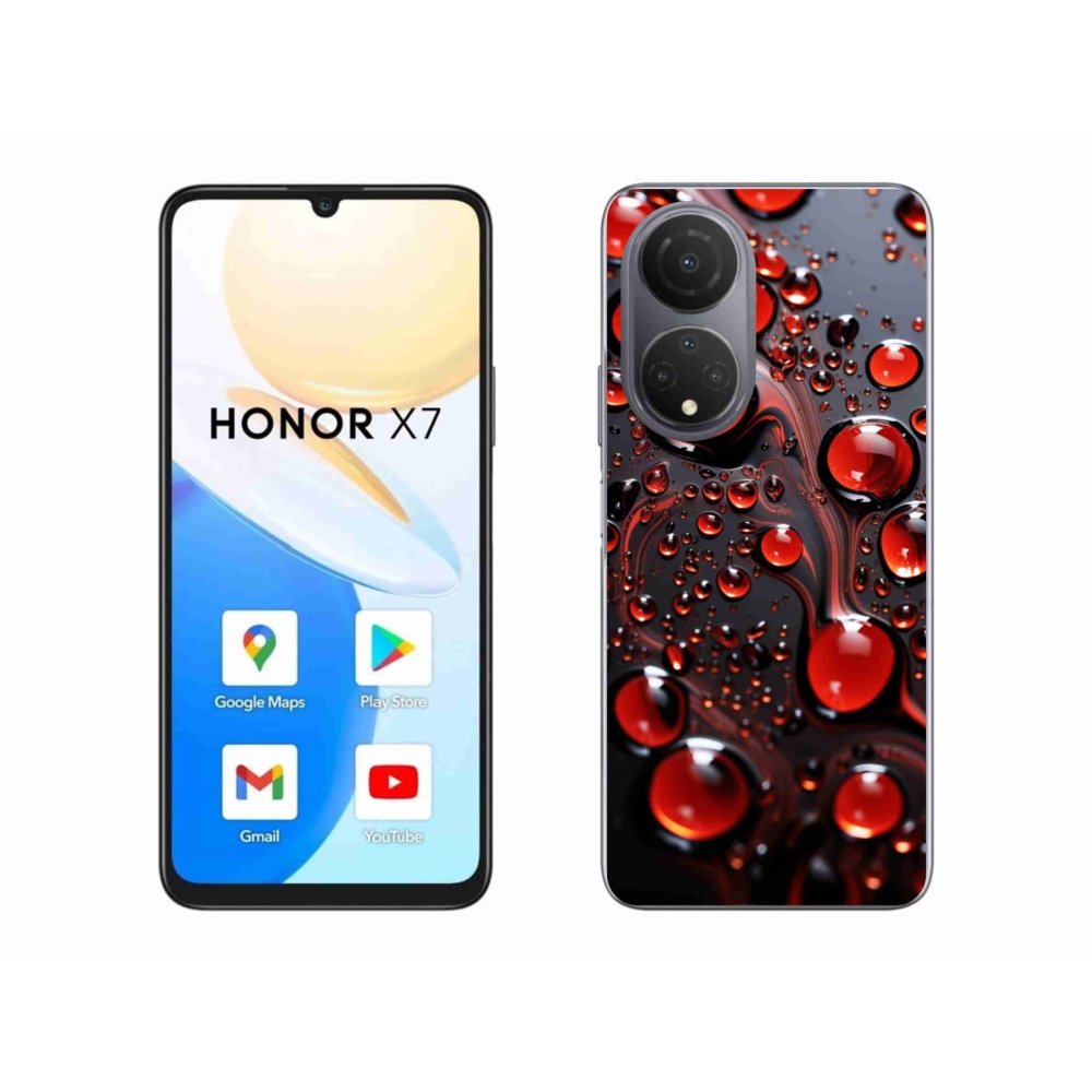 Zselés borítás mmCase a Honor X7-hez - piros csepp 2