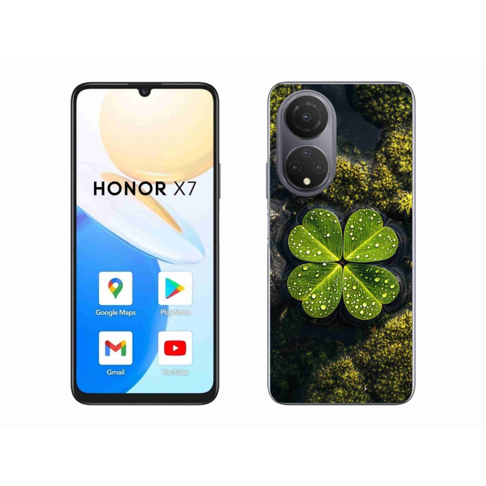 Zselés borítás mmCase a Honor X7-hez - négylevelű lóhere
