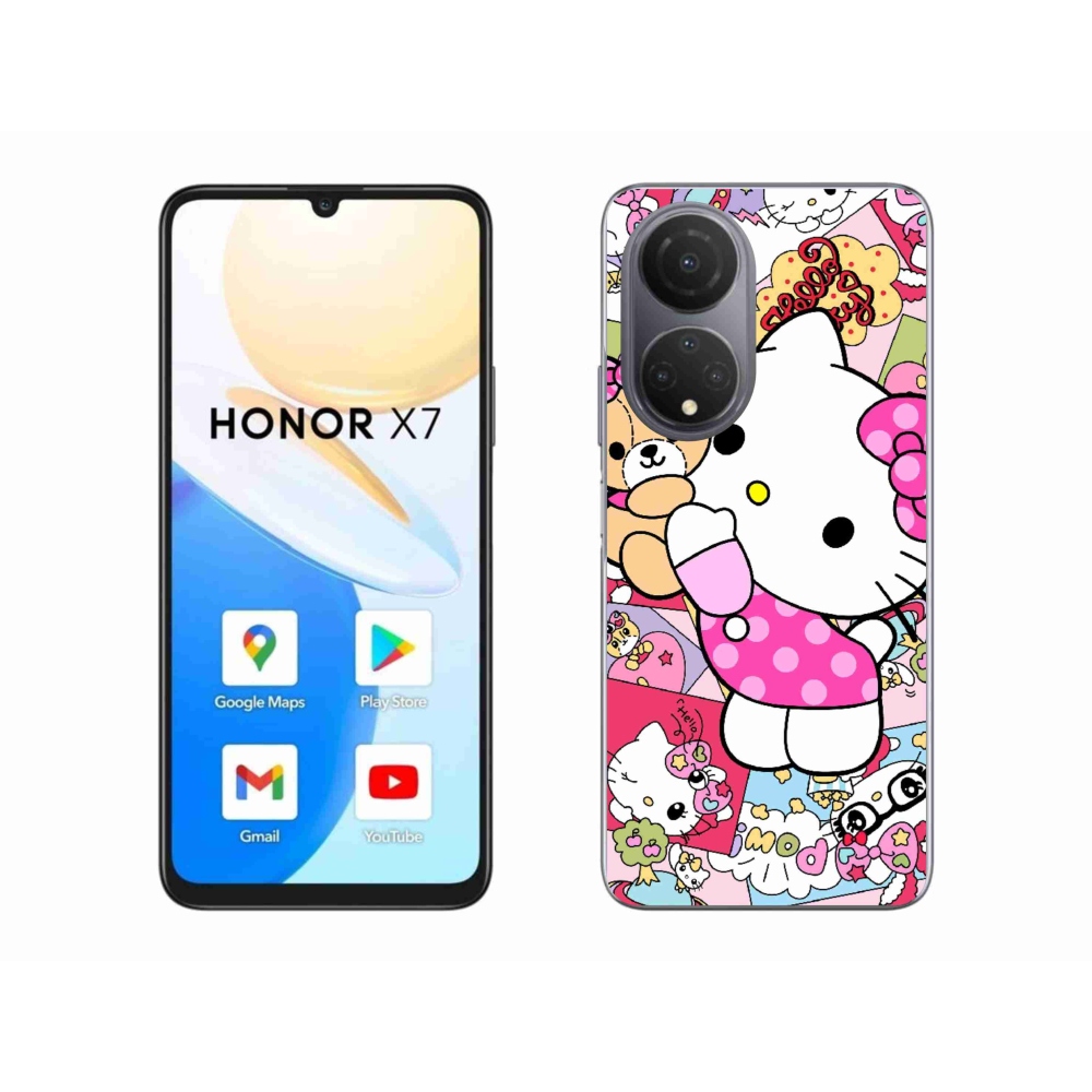 Gél borítás mmCase a Honor X7-hez - aranyos cica