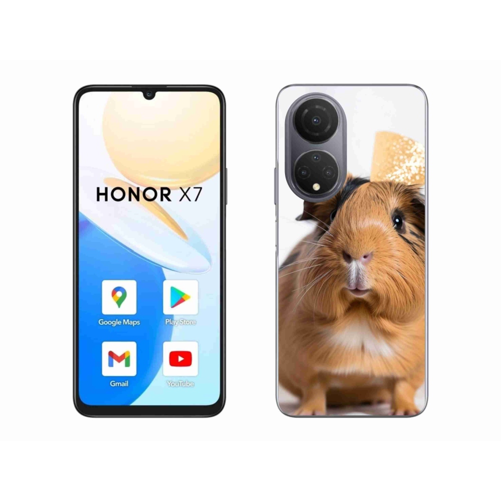 Zselés borítás mmCase a Honor X7 készülékhez - barna tengerimalac