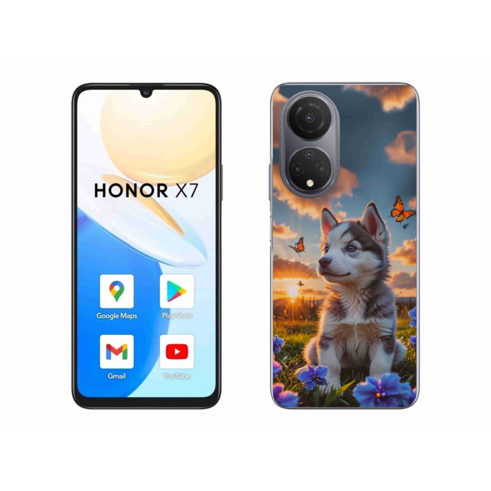 Zselés borítás mmCase a Honor X7-hez - husky naplementében