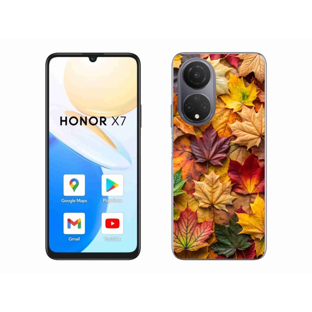 Zselés borítás mmCase a Honor X7-hez - juharlevelek 2