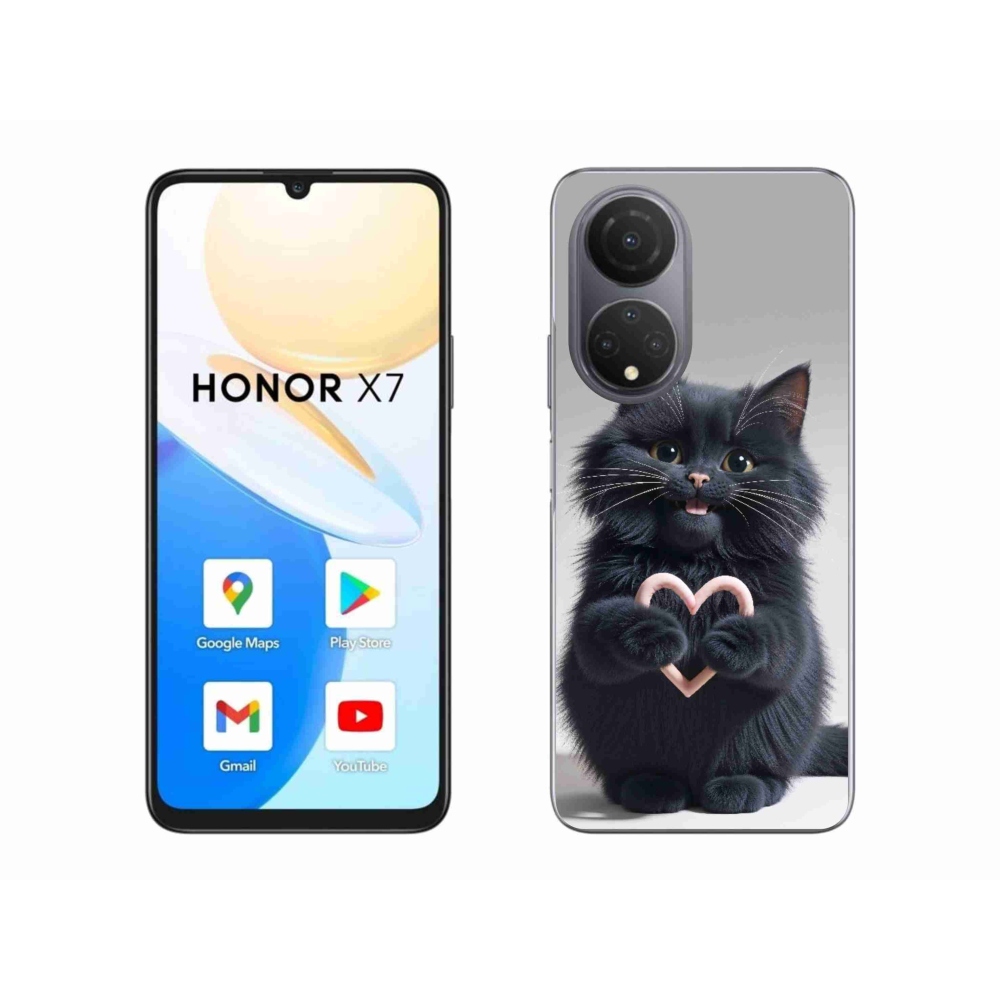 Gél borítás mmCase a Honor X7-hez - cat love 3