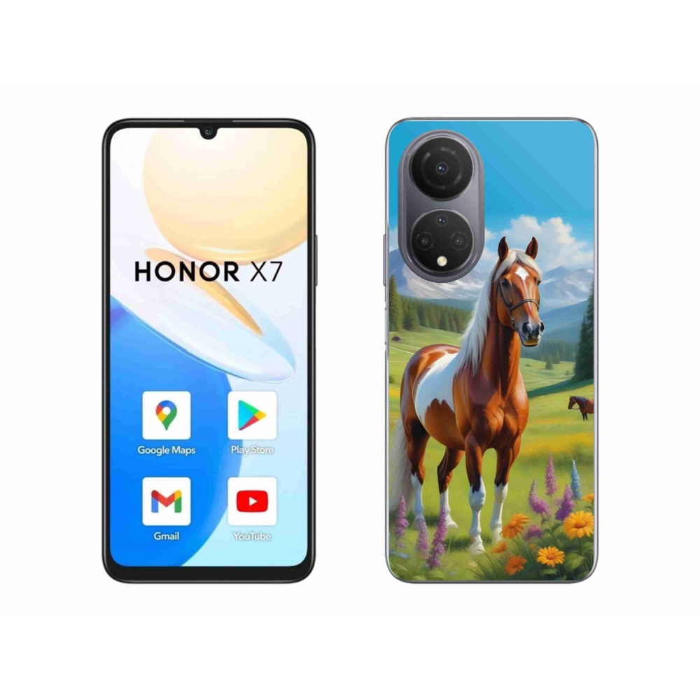 Zselés borítás mmCase a Honor X7-hez - ló a réten