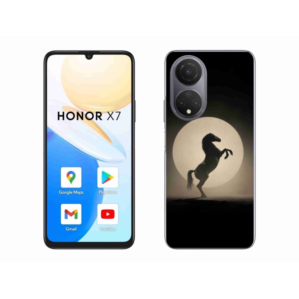 Zselés borítás mmCase a Honor X7-hez - ló sziluettben