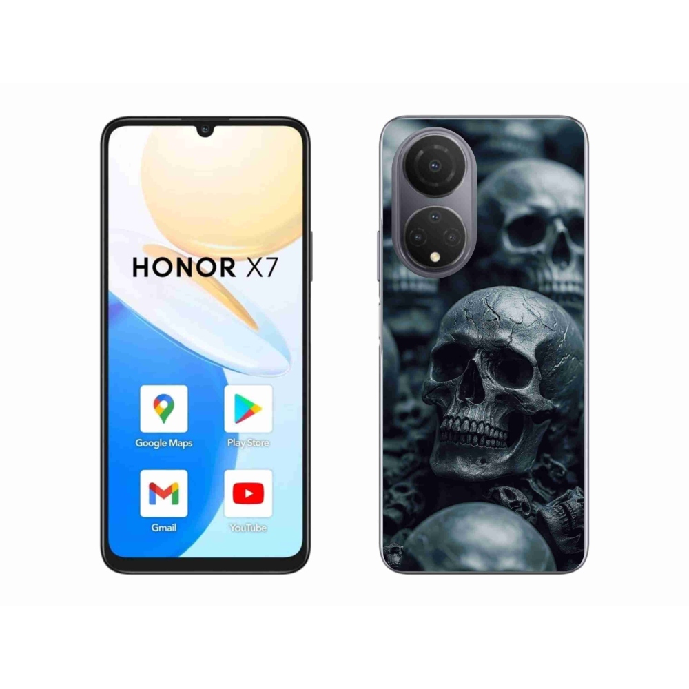 Zselés borítás mmCase a Honor X7-hez - koponya 2