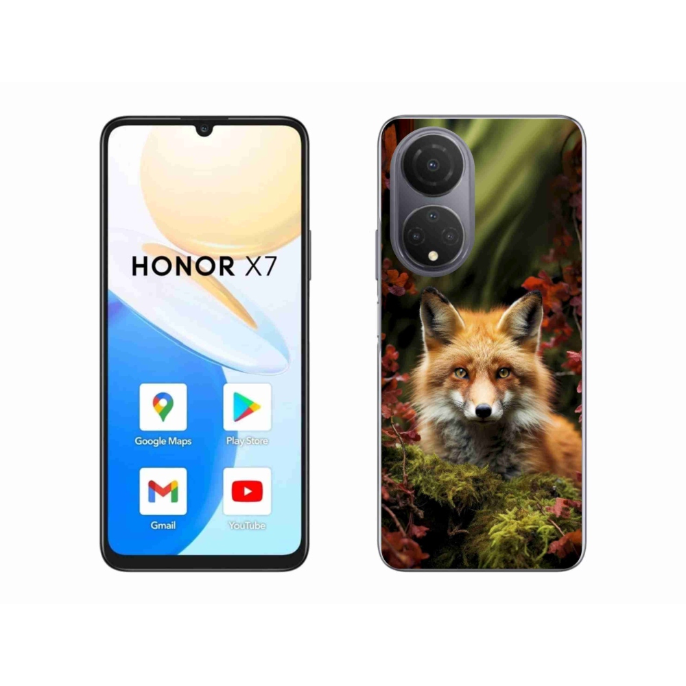 Zselés borítás mmCase a Honor X7-hez - róka az erdőben