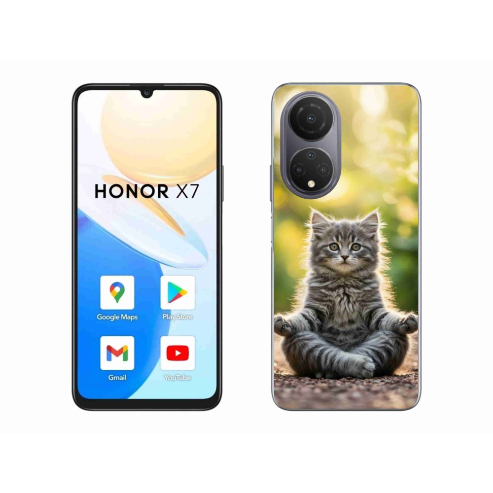 Gél borítás mmCase a Honor X7-hez - meditáló cica