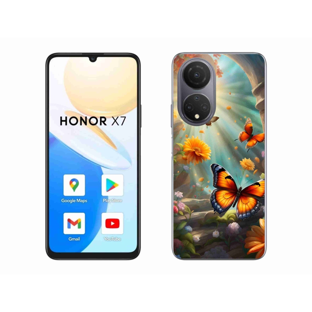 Zselés borítás mmCase a Honor X7-hez - pillangókert 2