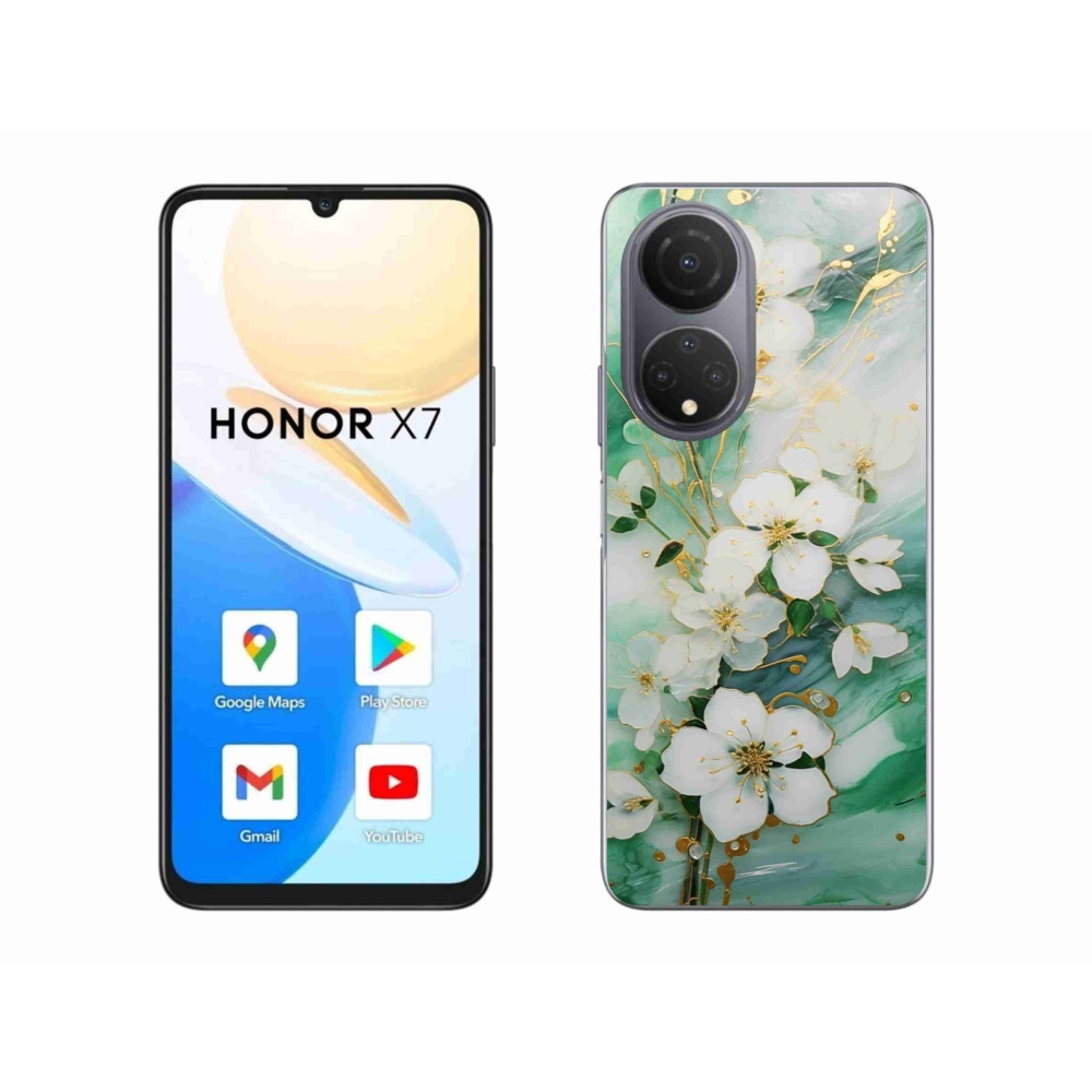 Gél borító mmCase a Honor X7-hez - finom virágok