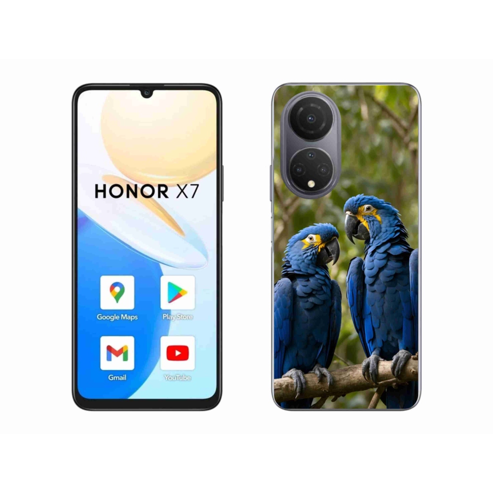 Zselés borítás mmCase a Honor X7-hez - papagáj duo