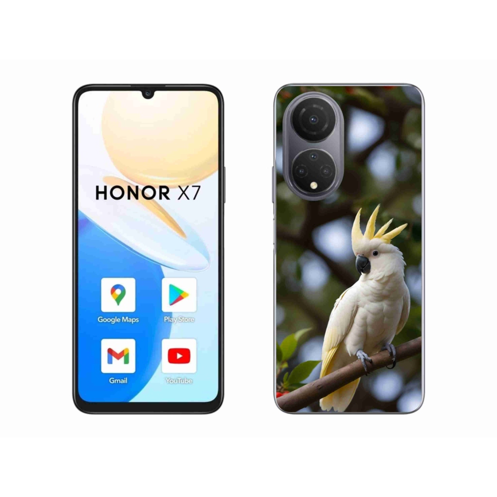 Gél borítás mmCase a Honor X7 készülékhez - papagáj kakadu 3