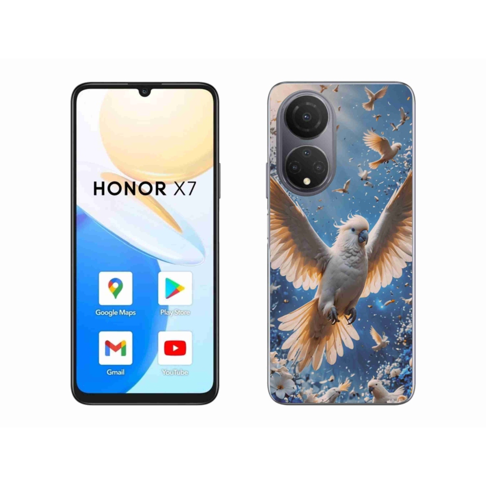 Gél borítás mmCase a Honor X7 készülékhez - papagáj kakadu