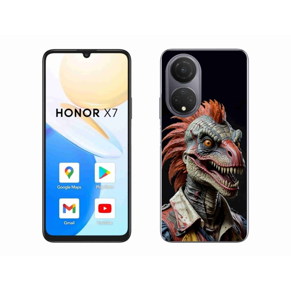 Gél borítás mmCase a Honor X7-hez - punk dinoszaurusz