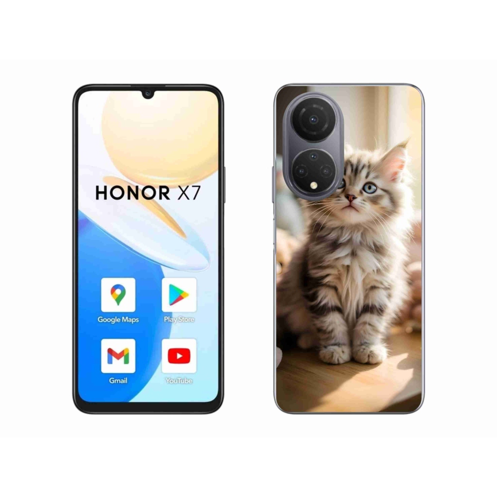 Gél borítás mmCase a Honor X7-hez - aranyos cica 10