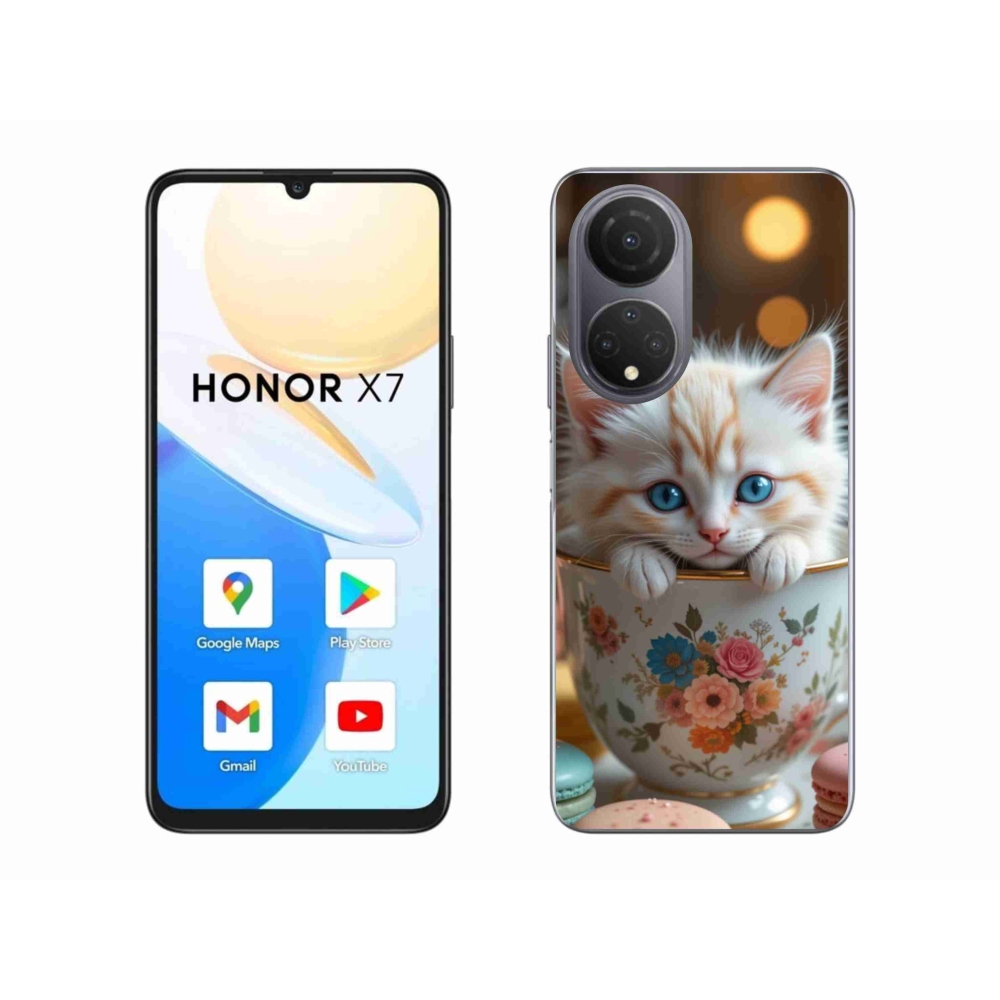 Gél borítás mmCase a Honor X7-hez - aranyos cica 6