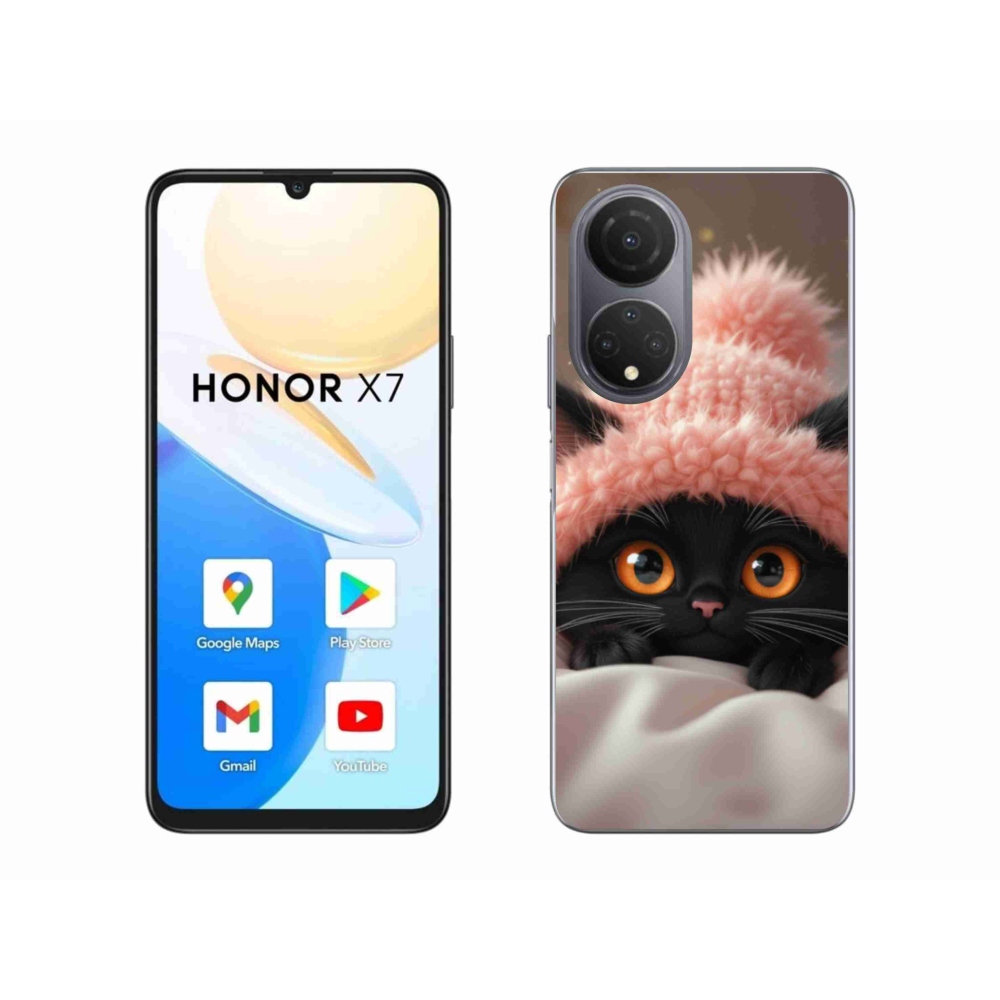 Gél borító mmCase a Honor X7-hez - aranyos cica 7