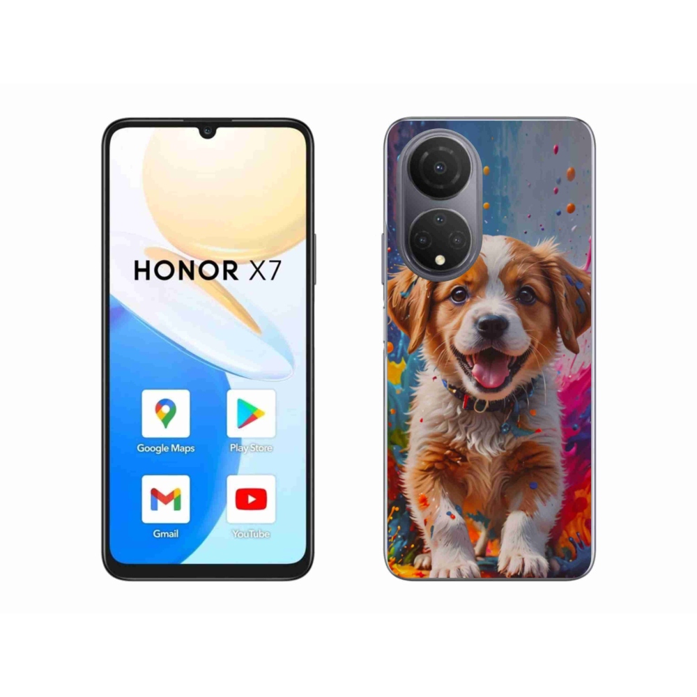 Gél borítás mmCase a Honor X7-hez - aranyos kiskutya 3