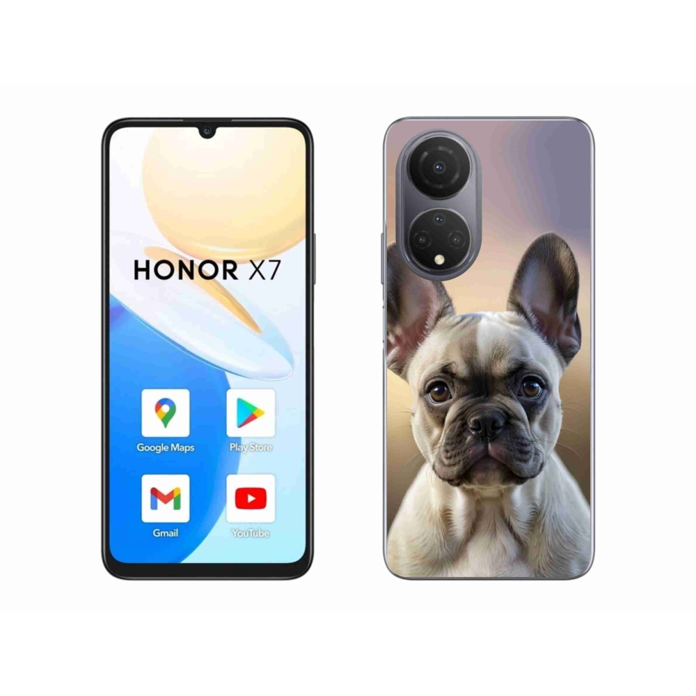 Gél borítás mmCase a Honor X7-hez - aranyos francia bulldog