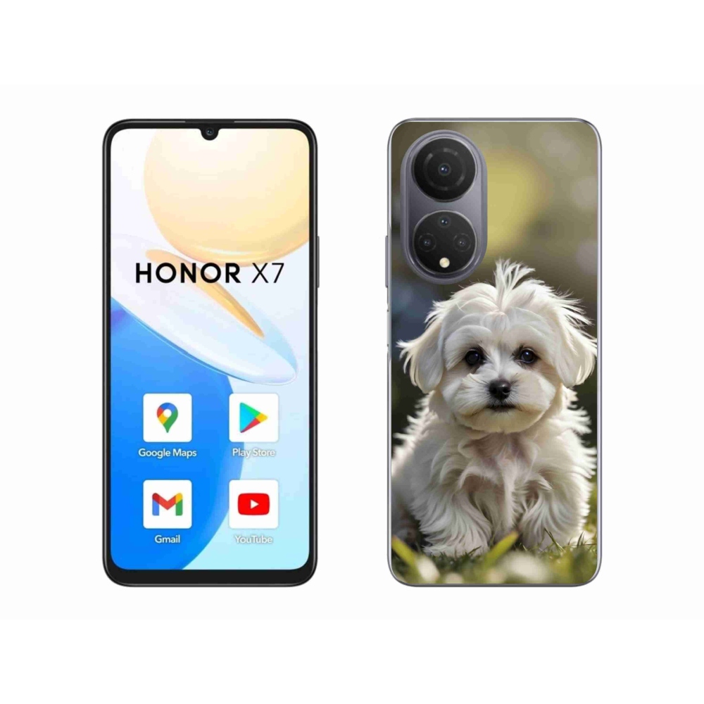 Gél borítás mmCase a Honor X7-hez - aranyos máltai kutya