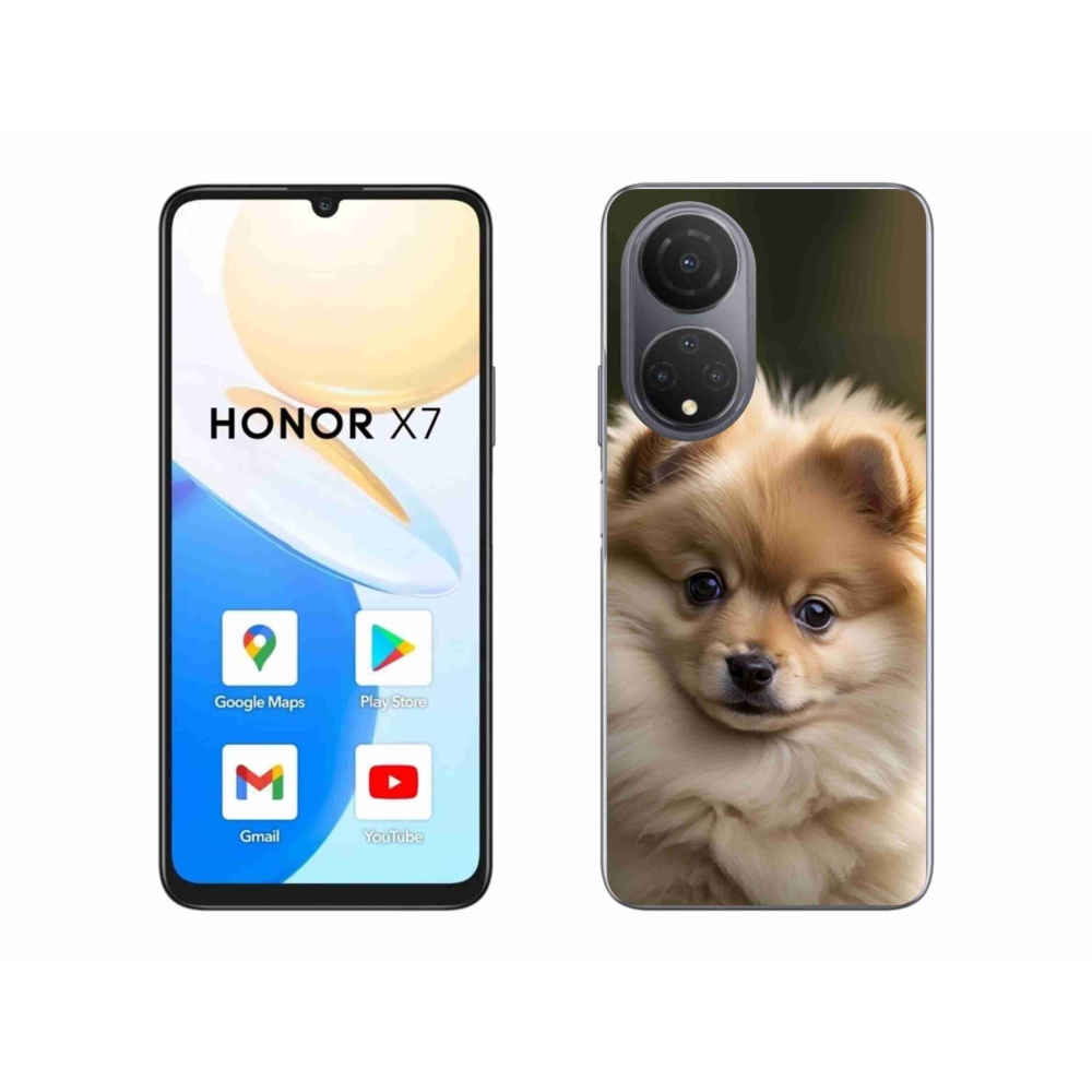 Gél borítás mmCase a Honor X7-hez - aranyos pomerániai 2