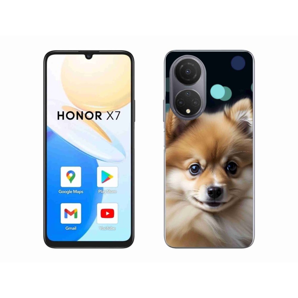 Gél borítás mmCase a Honor X7-hez - aranyos pomerániai kutya