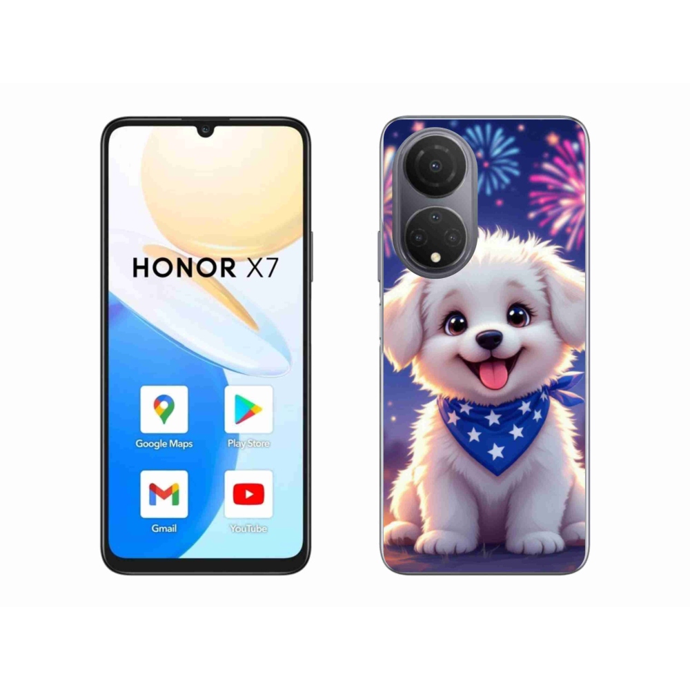 Zselés borítás mmCase a Honor X7-hez - ünnepi kiskutya