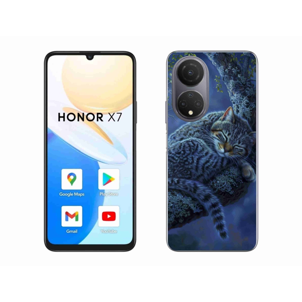 Gél borítás mmCase a Honor X7-hez - alvó macska