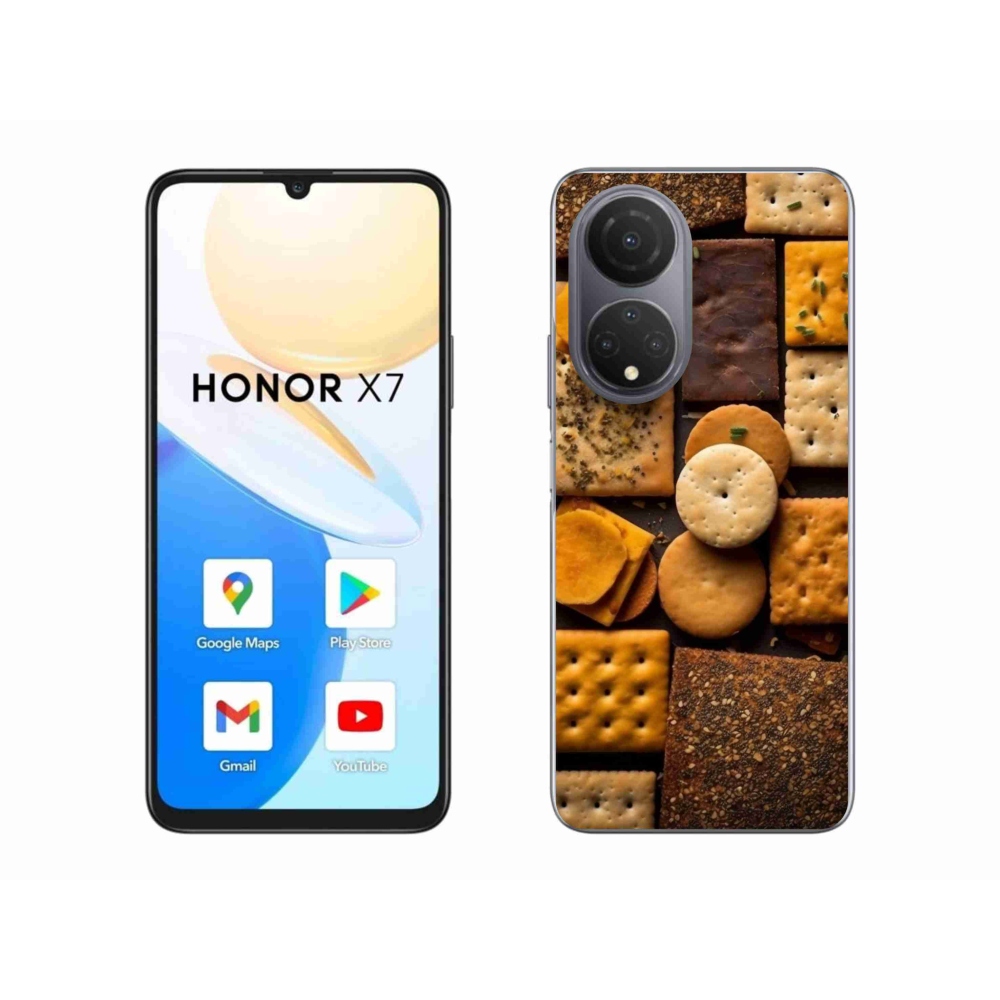 Zselés borítás mmCase a Honor X7 készülékhez - kekszek