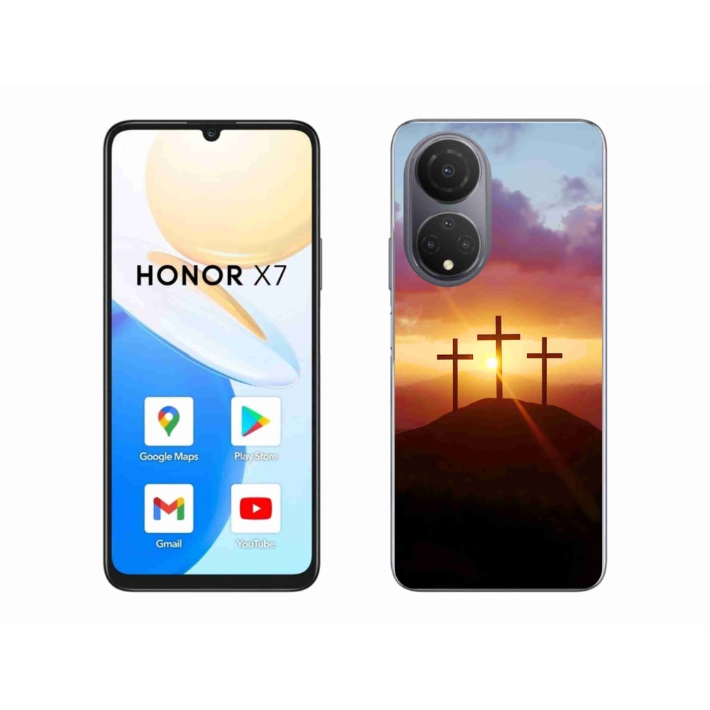 Zselés borítás mmCase a Honor X7-hez - három kereszt