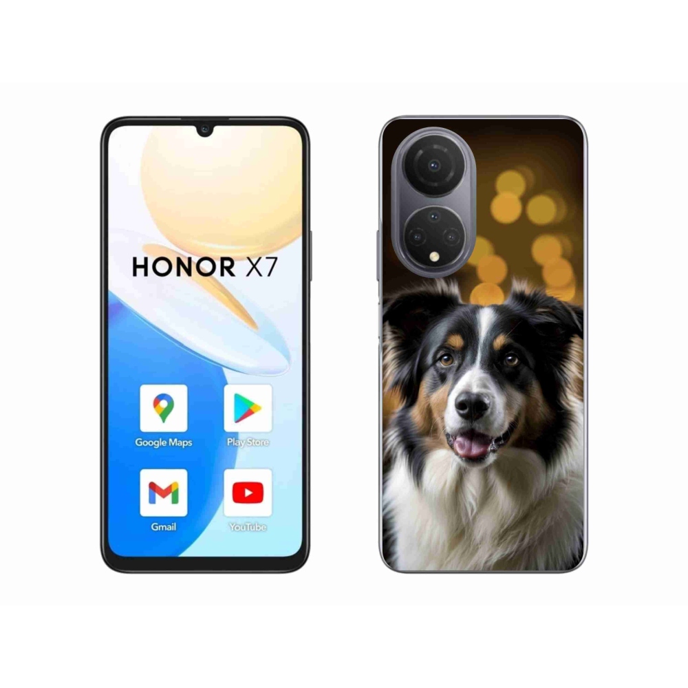 Gél borítás mmCase a Honor X7-hez - mosolygós ausztrál juhászkutya