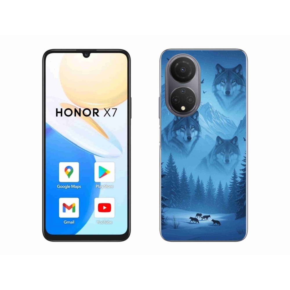 Zselés borítás mmCase a Honor X7-hez - farkas falkában