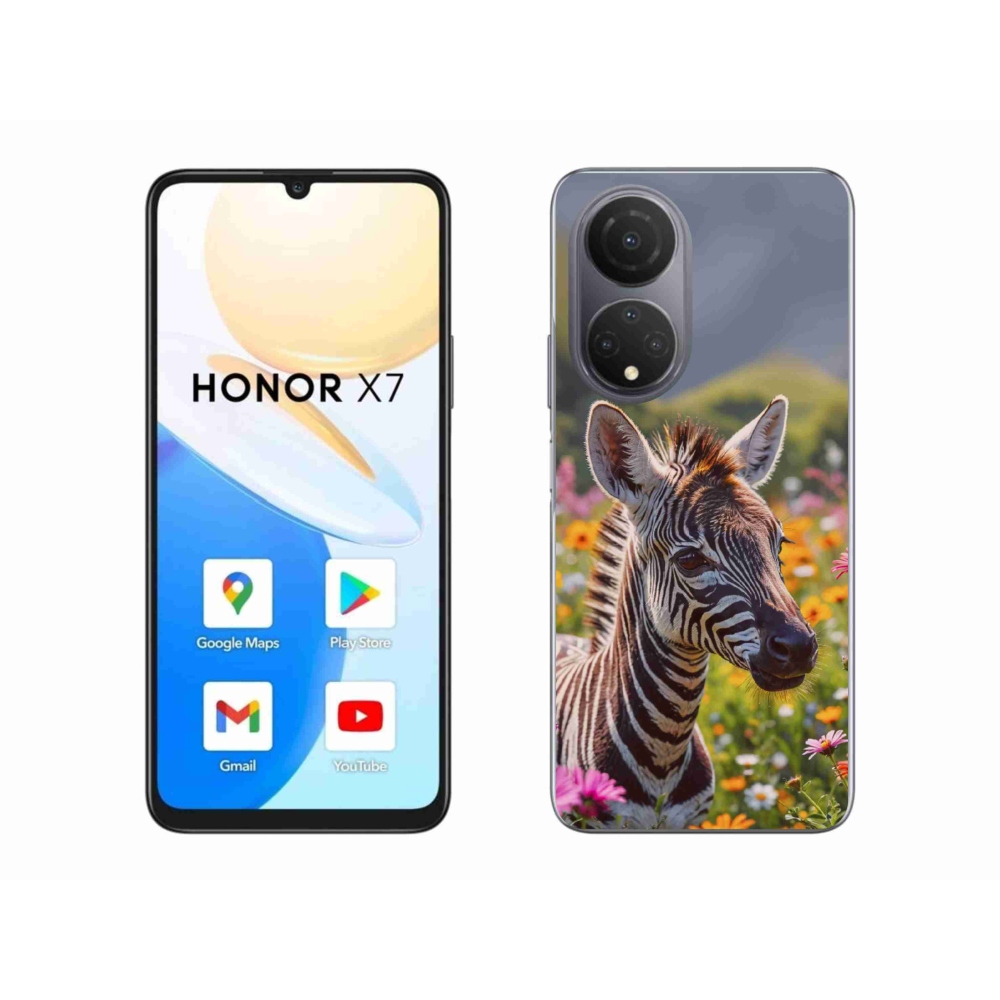 Zselés borítás mmCase a Honor X7-hez - zebra a réten