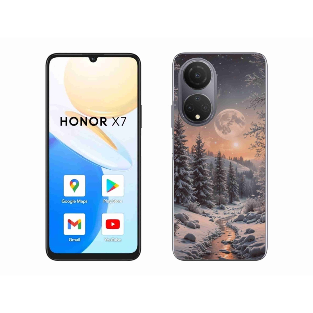 Gél borítás mmCase a Honor X7-hez - téli táj 2