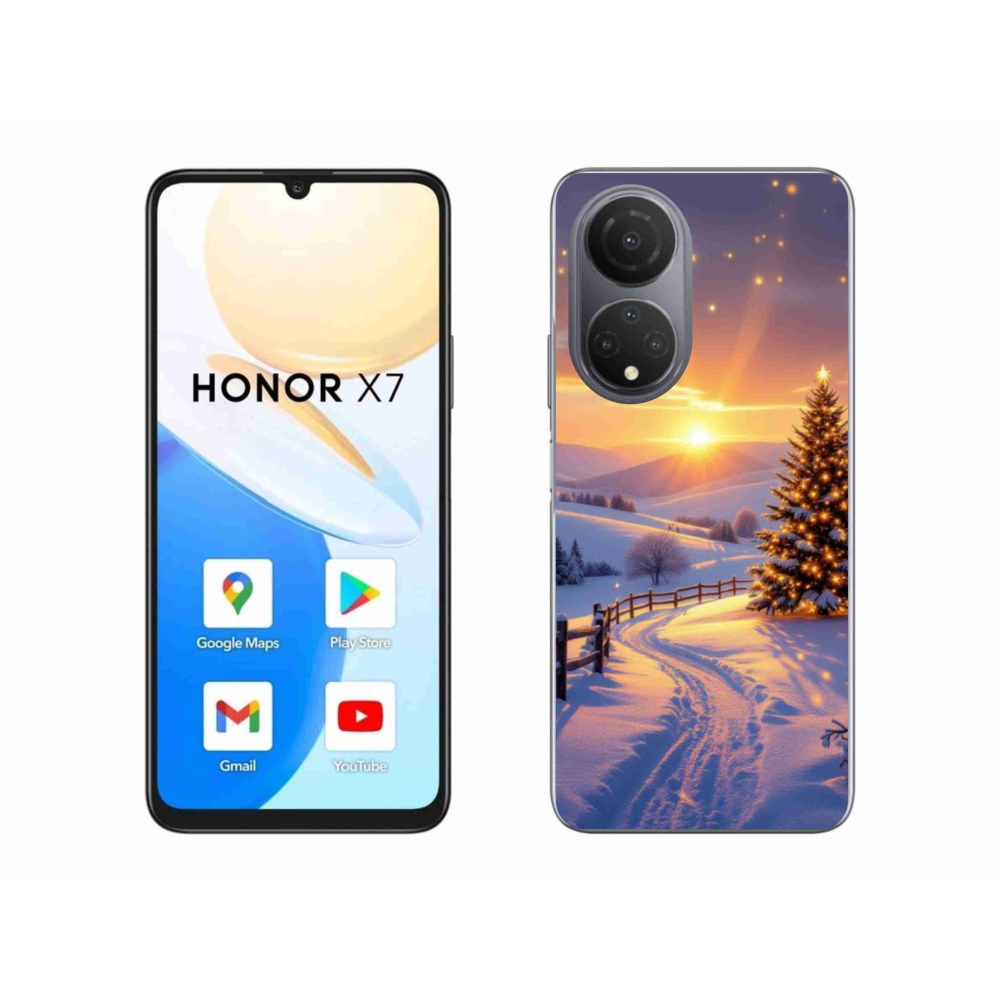 Zselés borítás mmCase a Honor X7-hez - téli tájkép