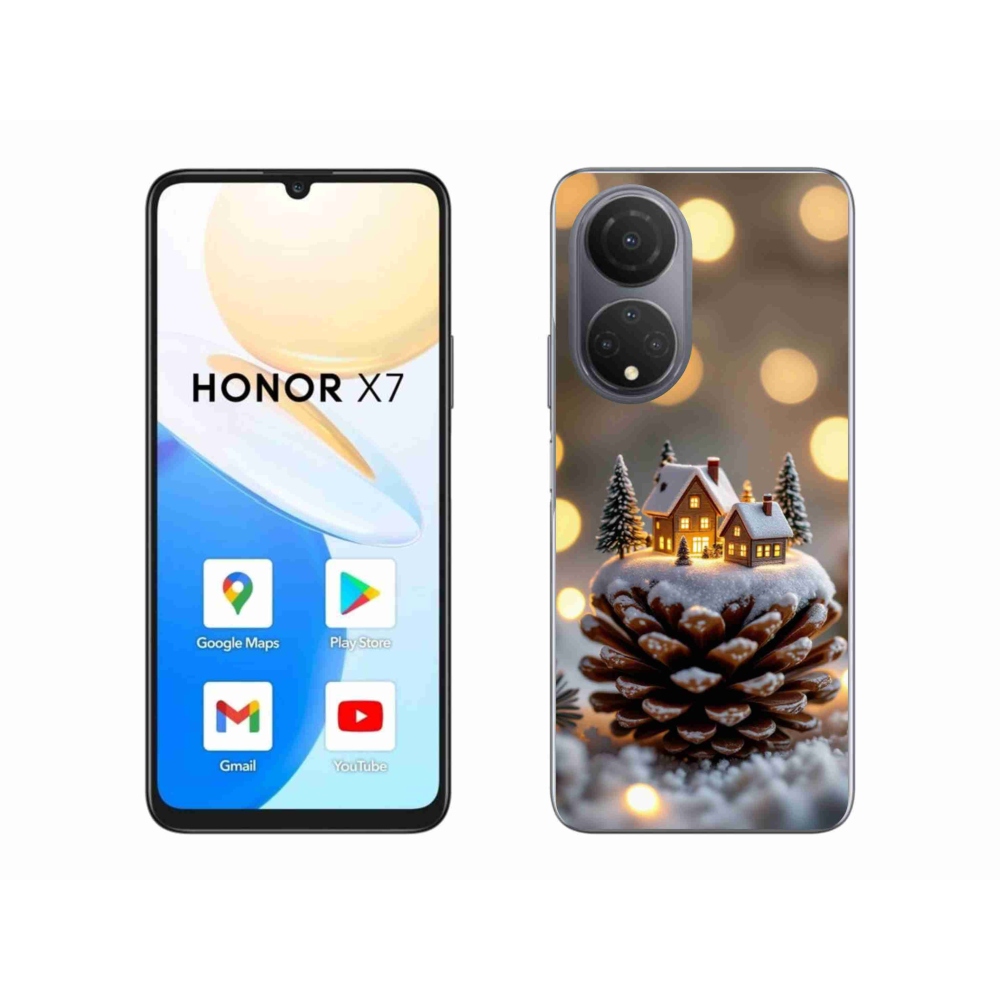 Zselés borítás mmCase a Honor X7-hez - téli falu