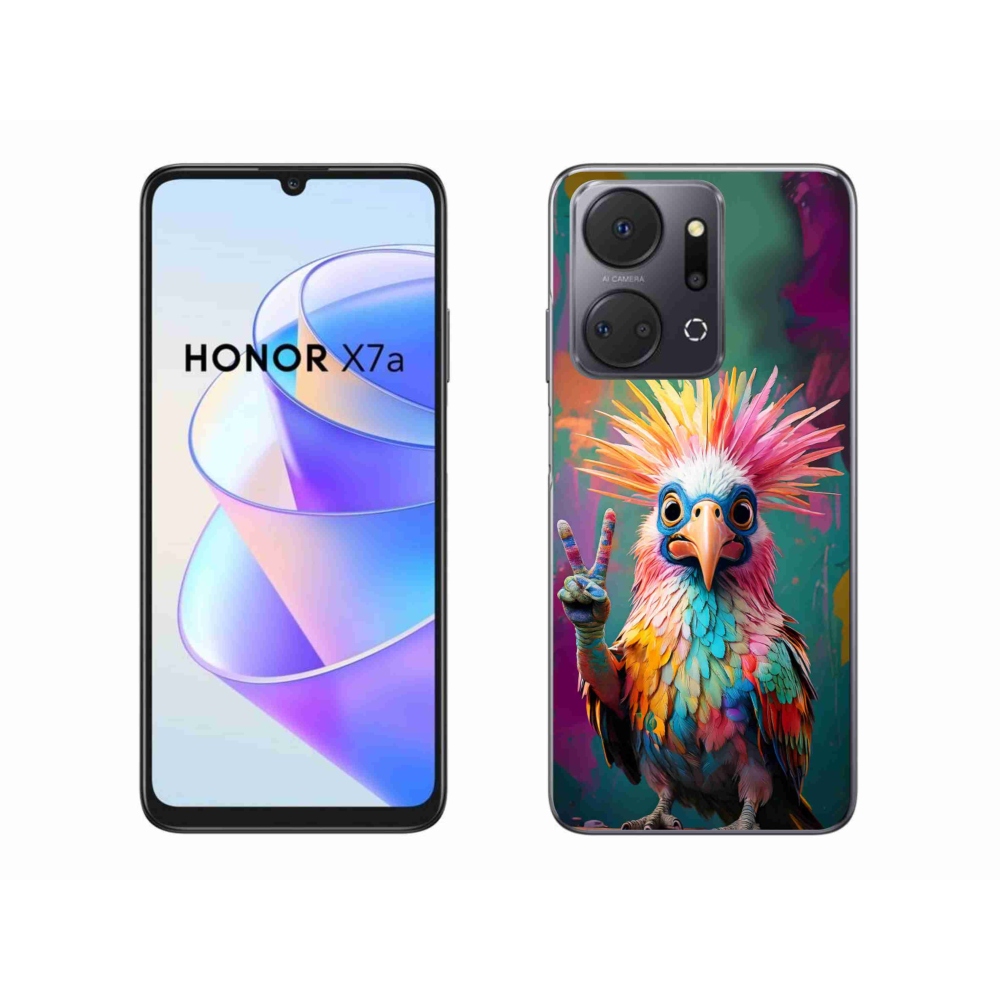Zselés borítás mmCase a Honor X7a készülékhez - színes lázadó