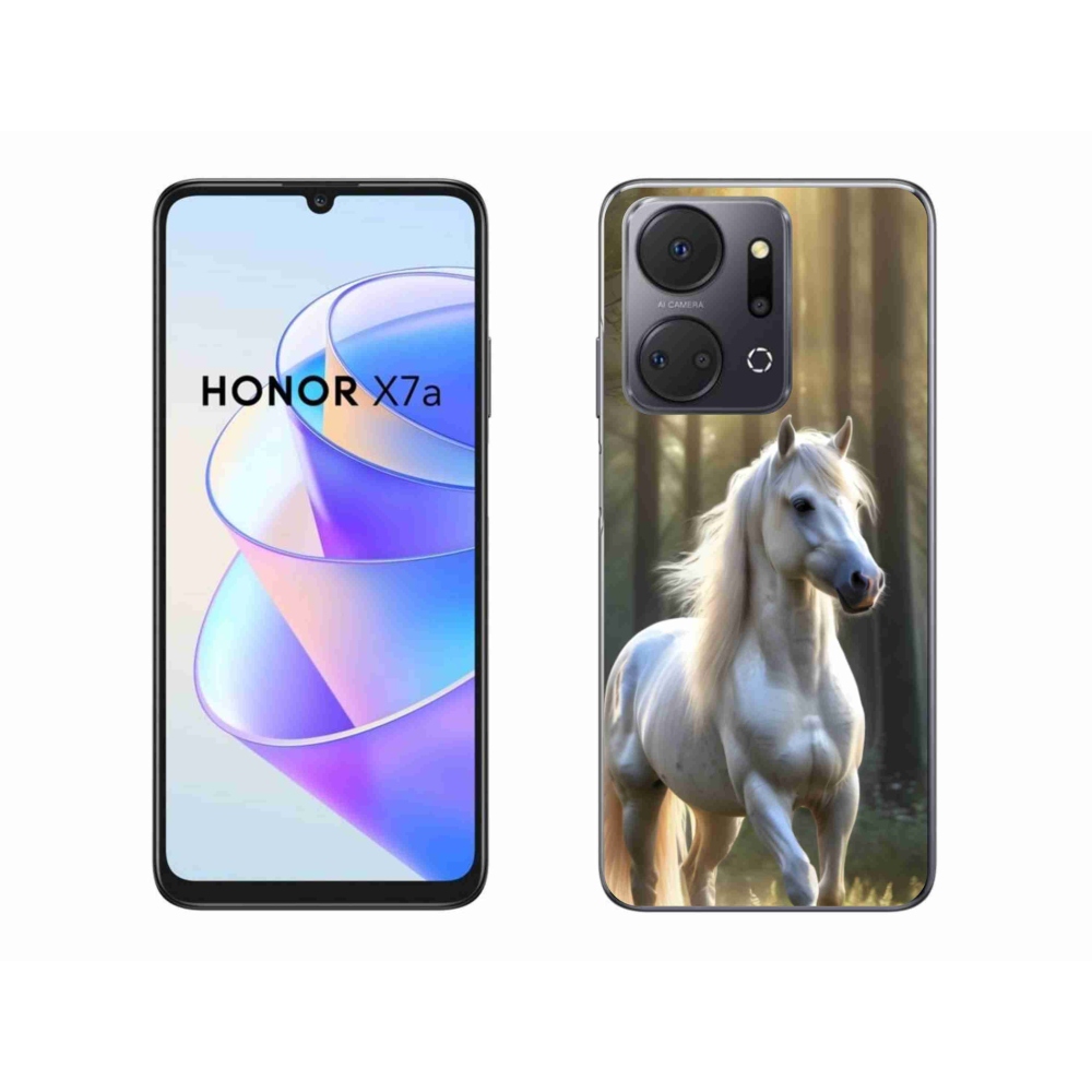 Zselés borítás mmCase a Honor X7a készülékhez - fehér ló 3