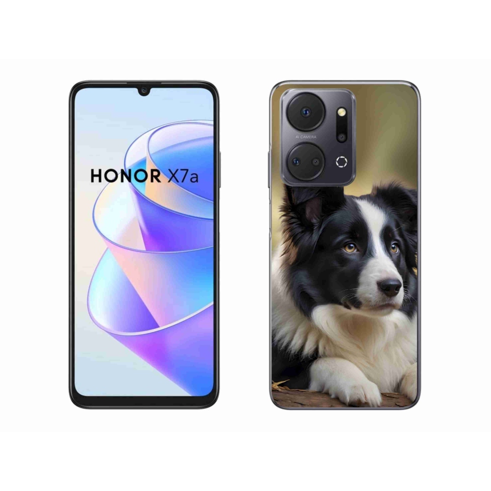 Zselés borító mmCase a Honor X7a számára - border colie 2