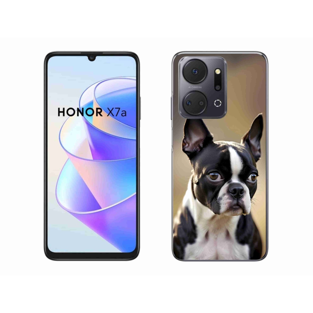 Zselés borítás mmCase a Honor X7a készülékhez - Boston Terrier