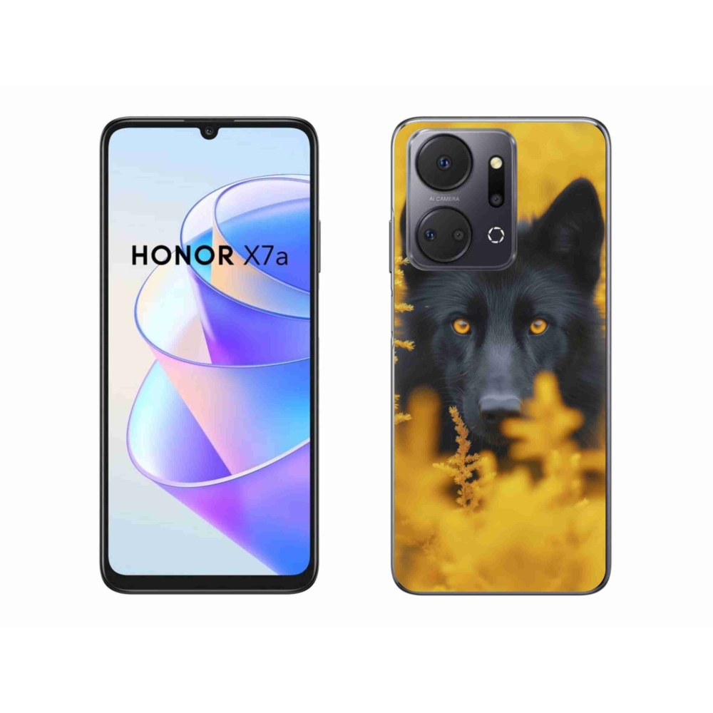 Zselés borítás mmCase a Honor X7a készülékhez - fekete farkas 2