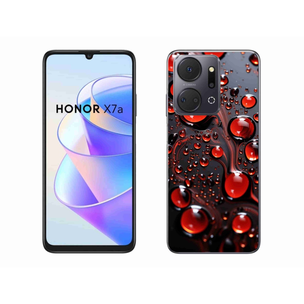 Zselés borítás mmCase a Honor X7a készülékhez - piros csepp 2