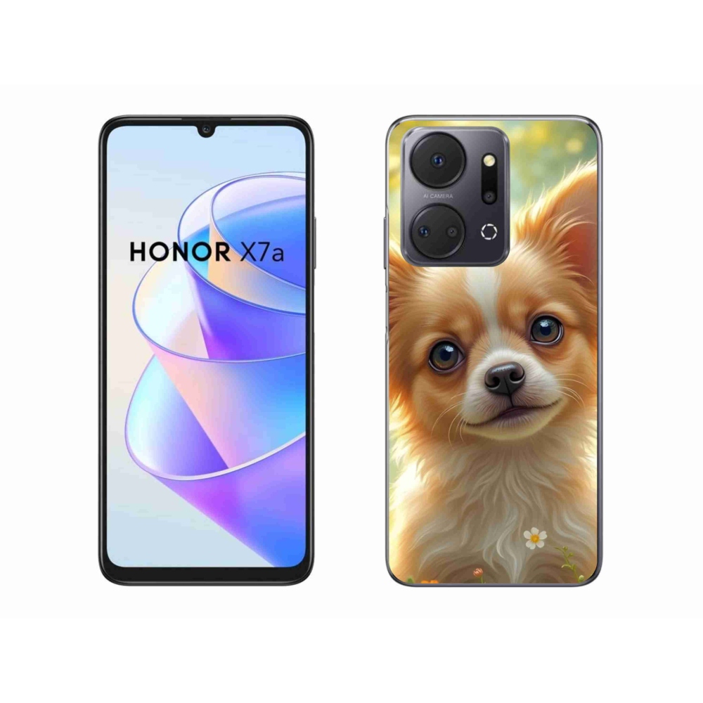 Gél borító mmCase a Honor X7a számára - chihuahua 5
