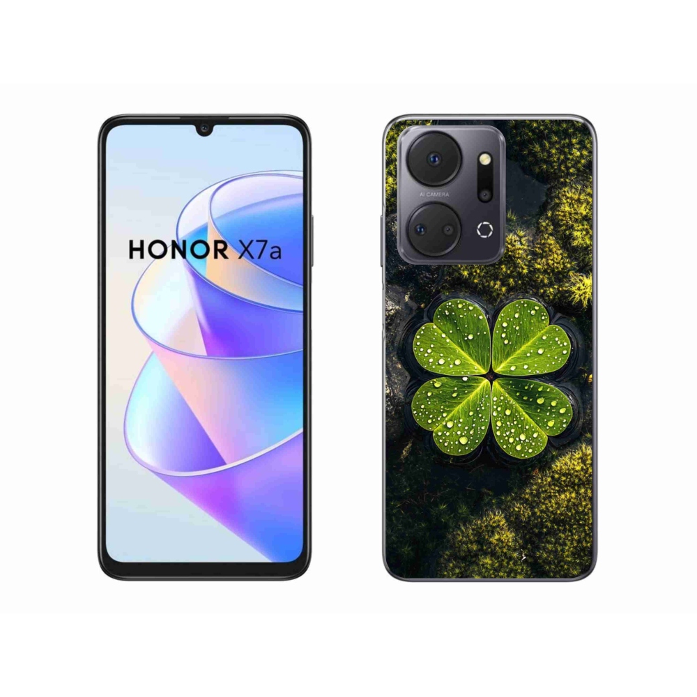 Zselés borítás mmCase a Honor X7a készülékhez - négylevelű lóhere