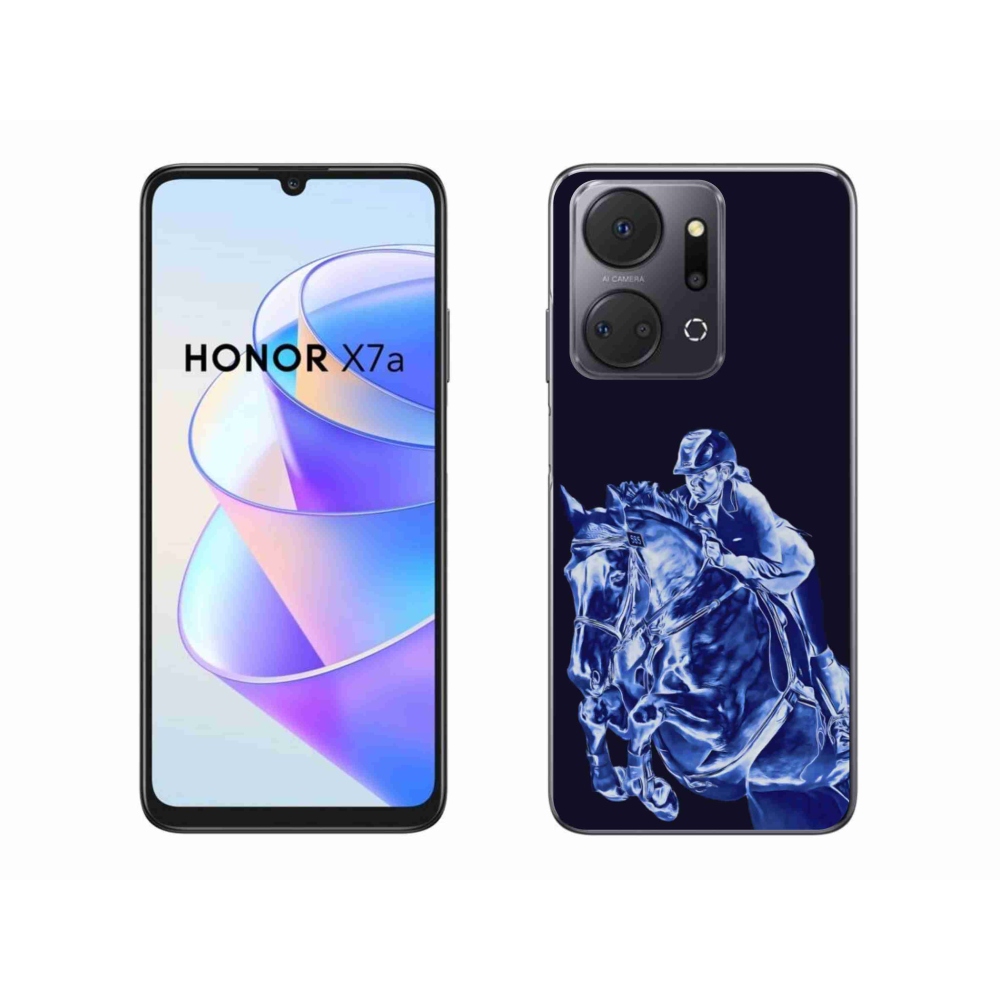 Zselés borítás mmCase a Honor X7a számára - versenyló