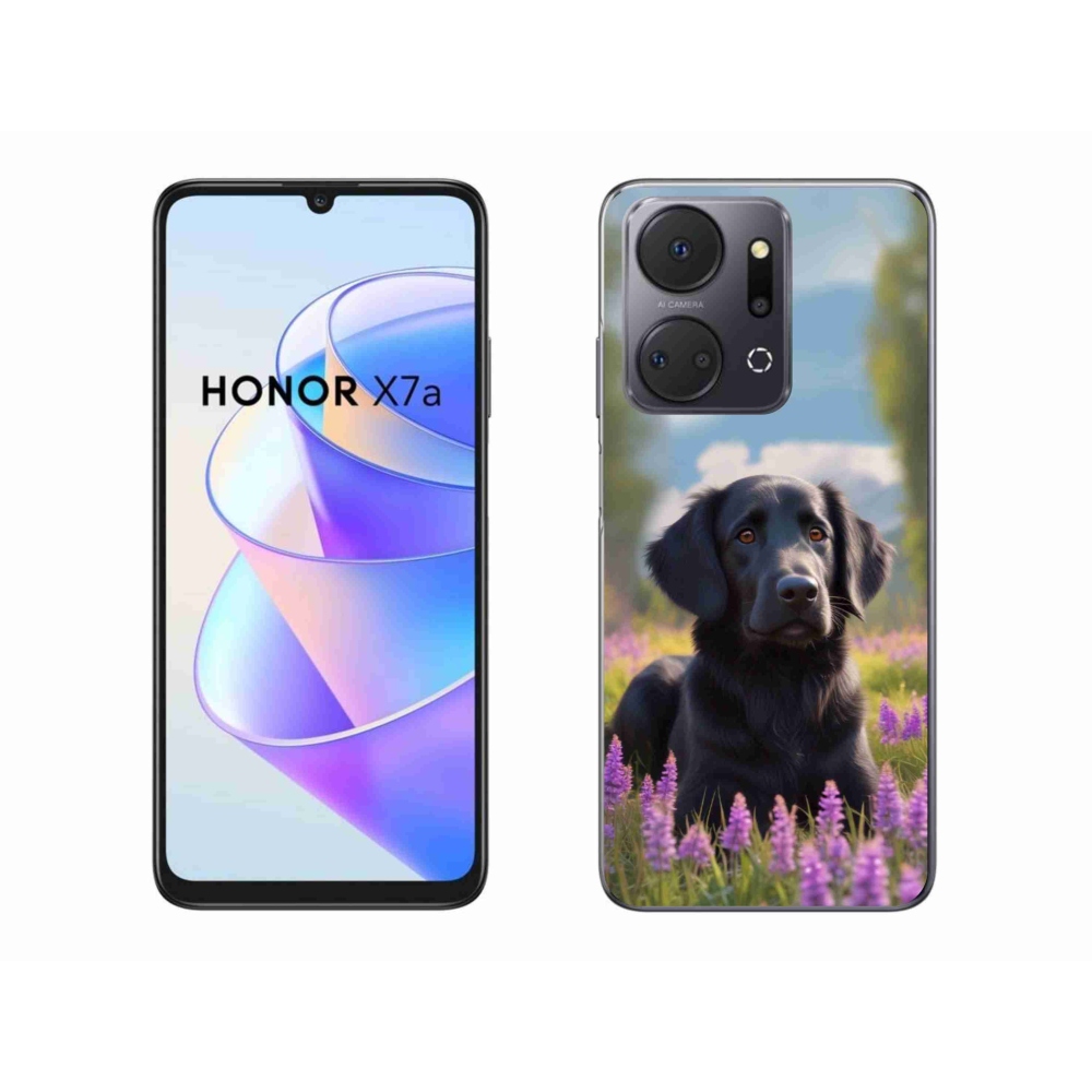 Gél borítás mmCase a Honor X7a készülékhez - elegáns fekete retriever