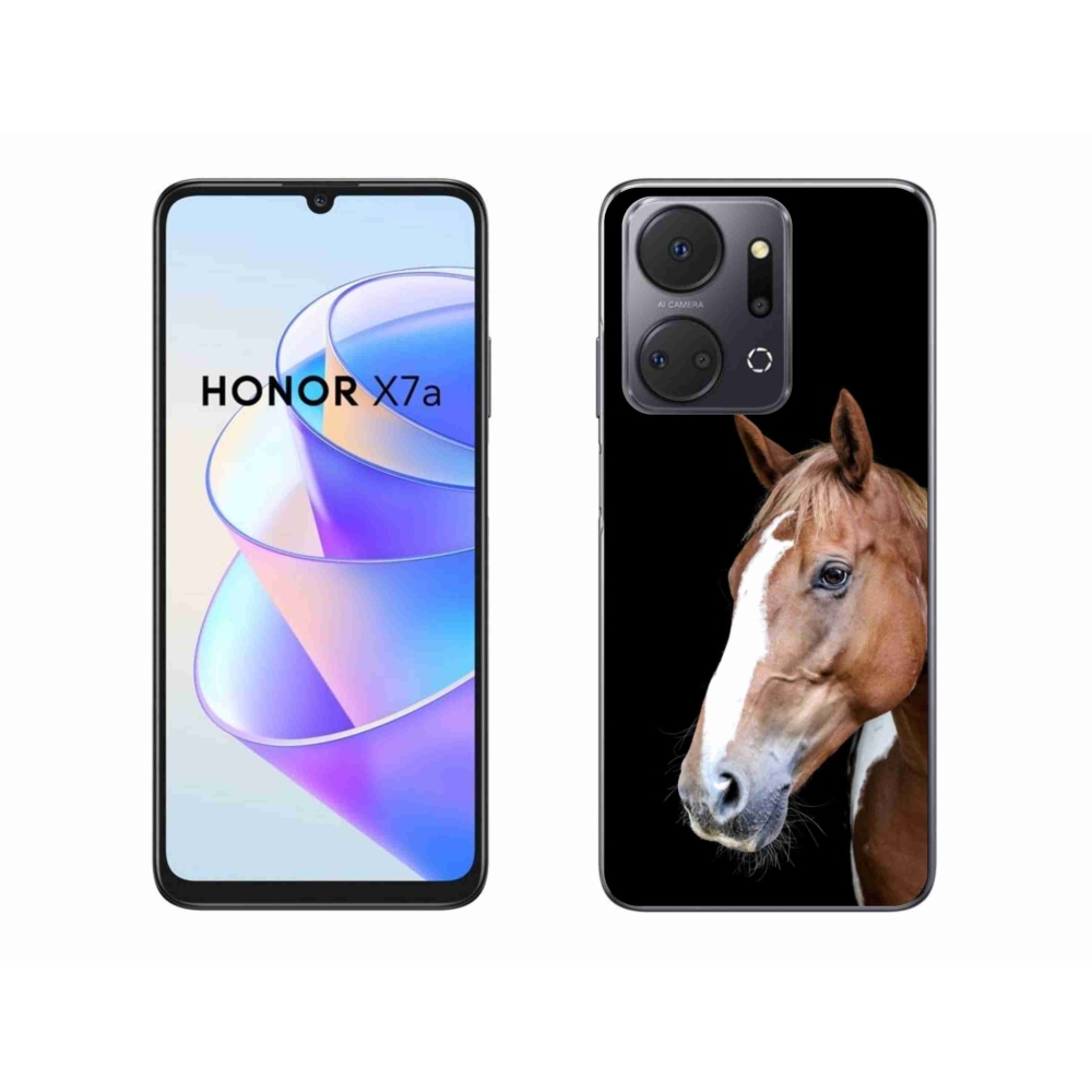 Zselés borítás mmCase a Honor X7a számára - barna ló 3