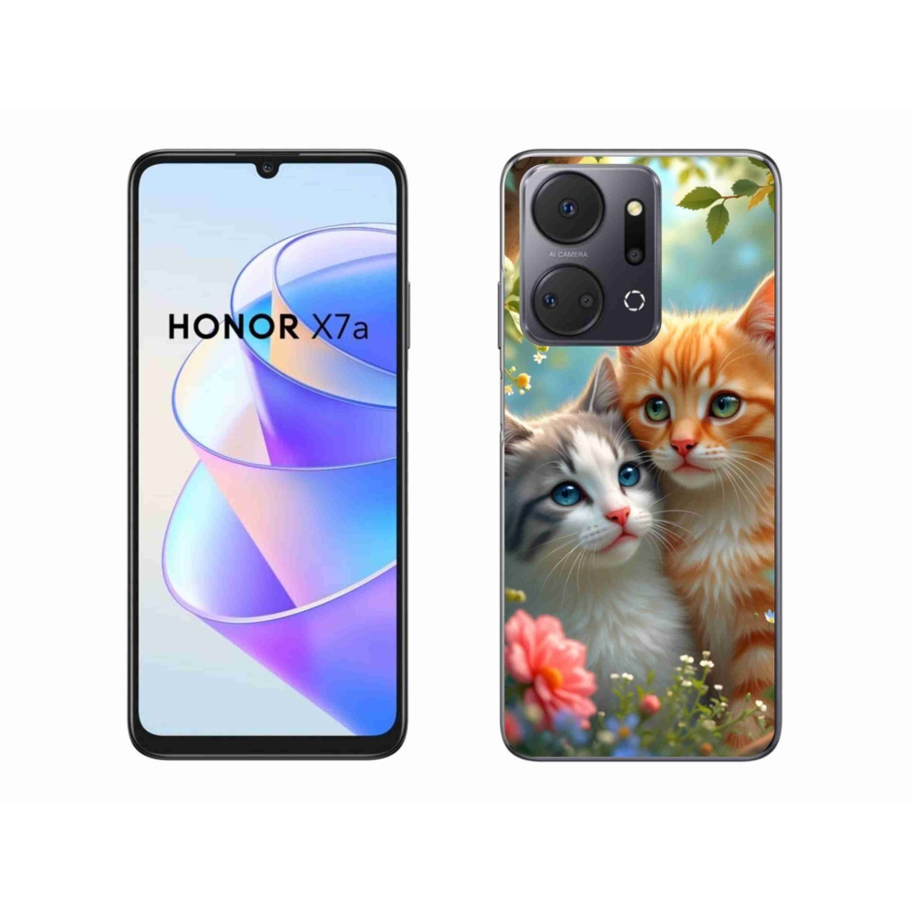 Gél borítás mmCase a Honor X7a készülékhez - cat love 2