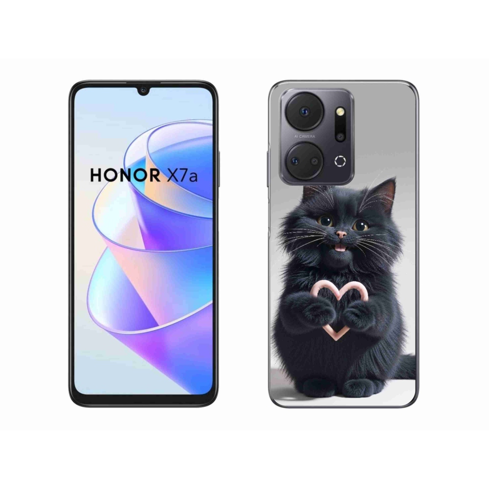 Gél borítás mmCase a Honor X7a készülékhez - cat love 3
