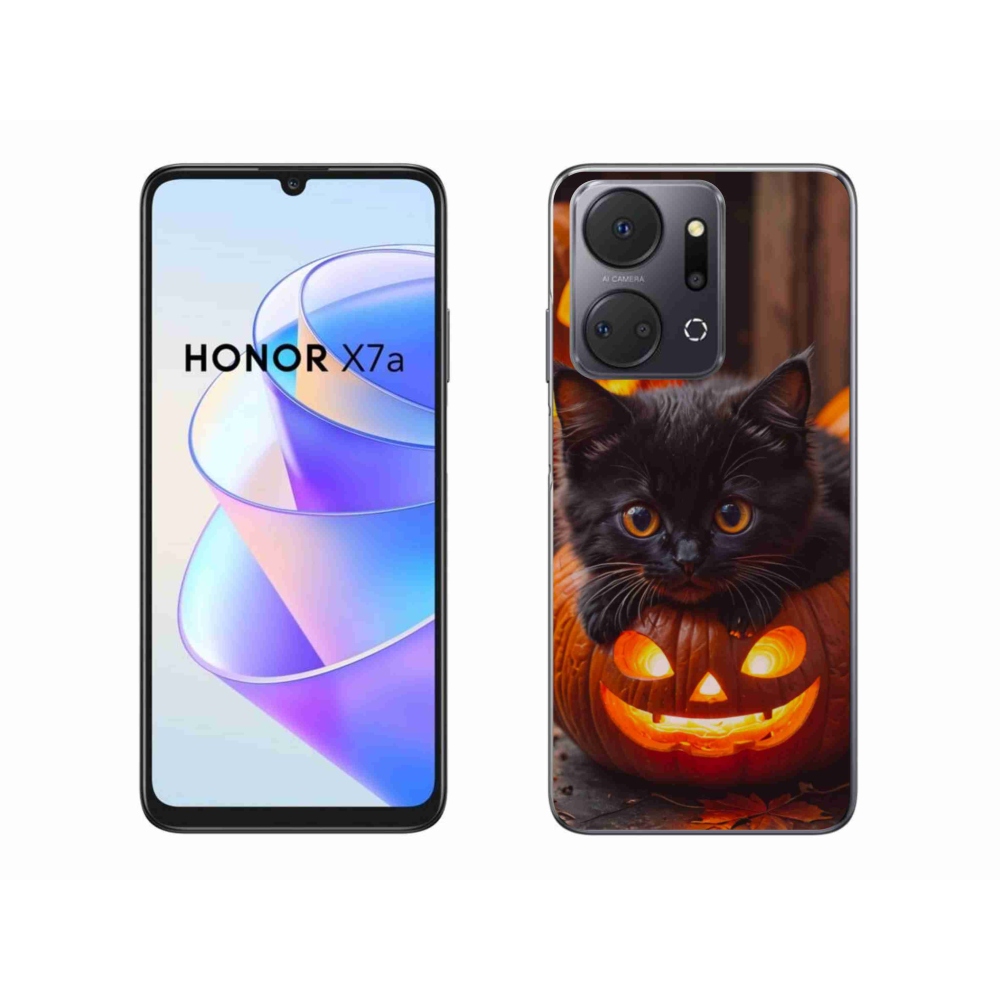 Zselés borítás mmCase a Honor X7a készülékhez - cica és tök